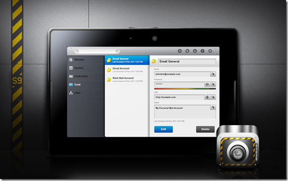 PlayBook- Vault Password Manager 1