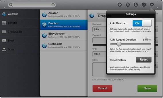 PlayBook- Vault Password Manager 3